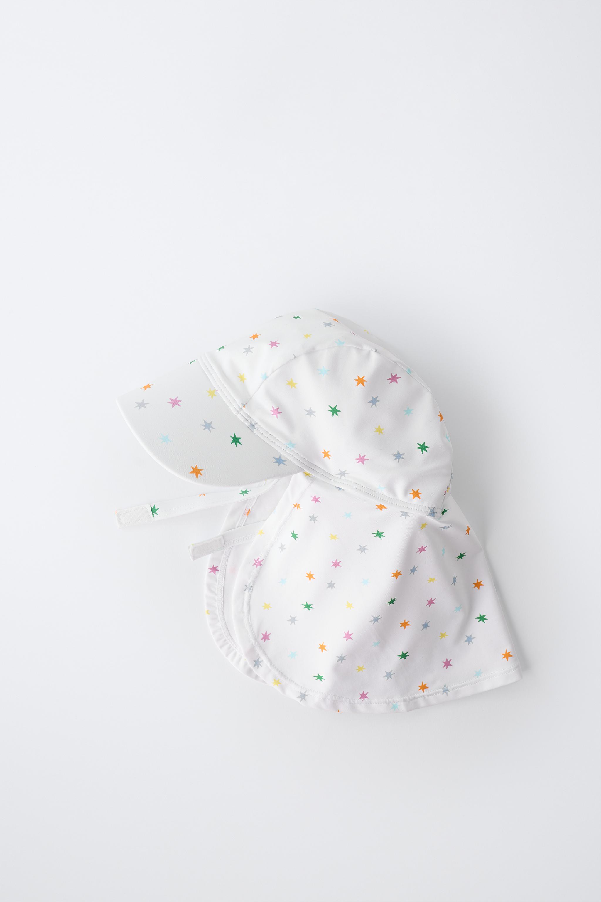 STAR SWIM HAT WITH NECK FLAP